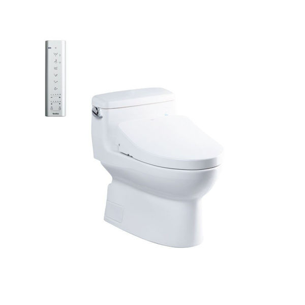 Ảnh của Bàn cầu 1 khối nắp rửa Washlet TOTO MS884CW12