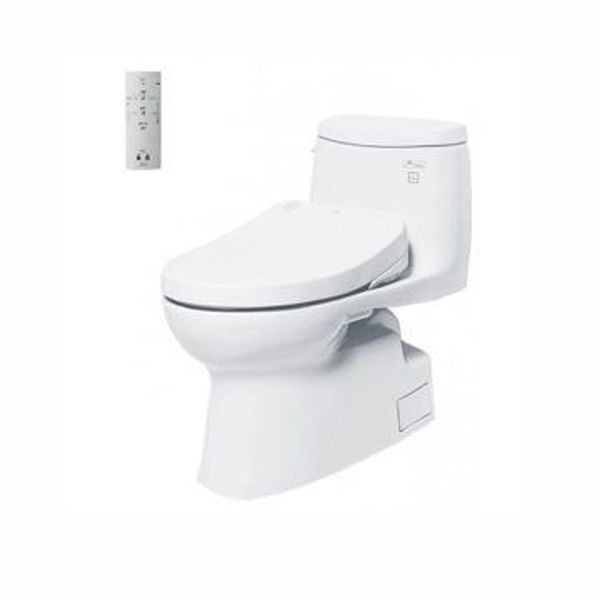 Ảnh của Bàn cầu một khối kèm nắp rửa điện từ Washlet MS905W4